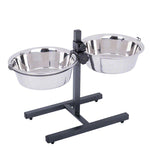 Load image into Gallery viewer, Dog Bowl Stand with 2 Stainless Steel Bowls
