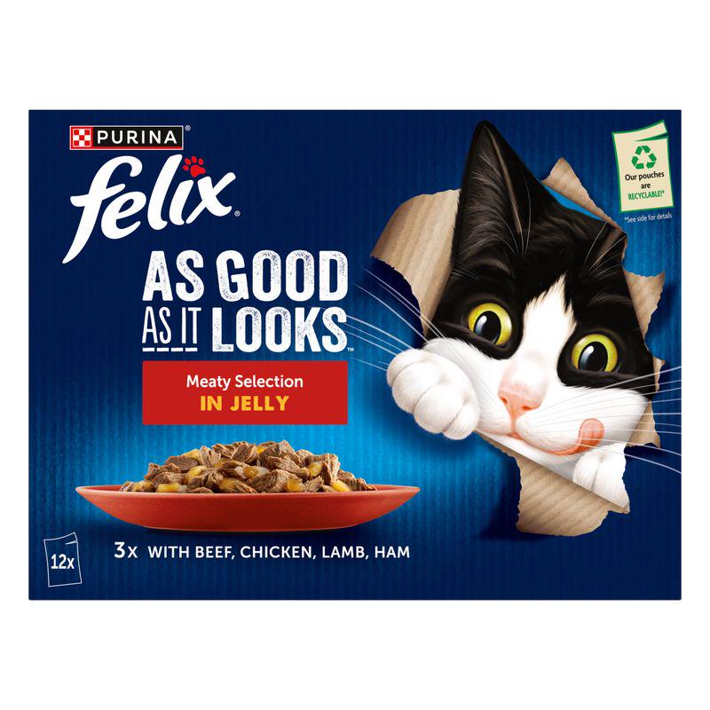 Felix As Good As It Looks 12 x 85g
With Beef Chicken Lamb Ham