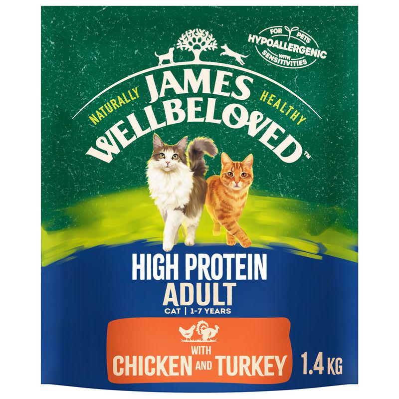 James Wellbeloved Adult Cat Hypoallergenic High Protein - Chicken and Turkey