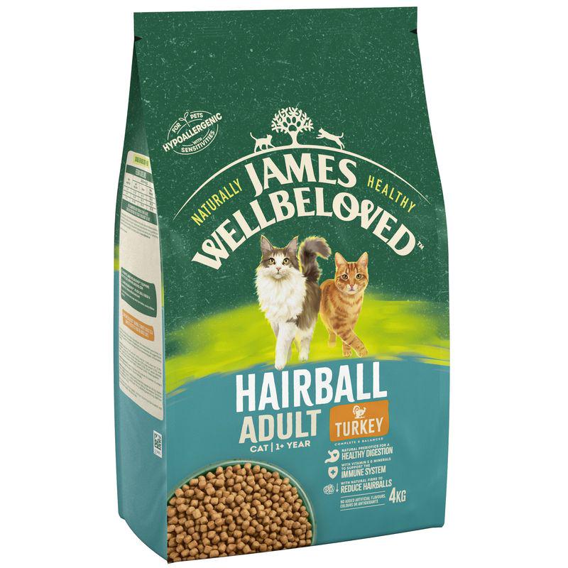 James Wellbeloved Adult Cat Hairball Hypoallergenic Turkey and Rice