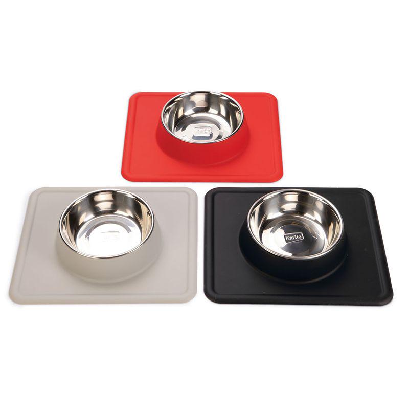 Karlie Stainless Steel Silicone Dex Dog Bowl
