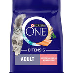 Load image into Gallery viewer, PURINA ONE Adult Salmon and Whole Grains Dry Cat Food
