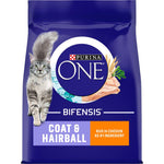 Load image into Gallery viewer, PURINA ONE Coat and Hairball Chicken and Whole Grains Dry Cat Food
