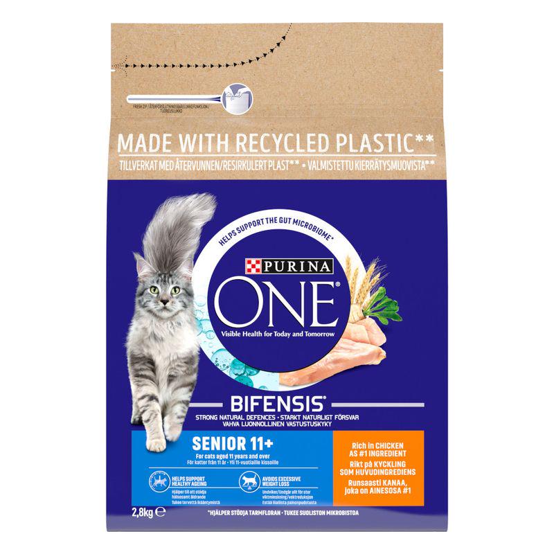 PURINA ONE Senior 11+ Chicken and Whole Grains Dry Cat Food