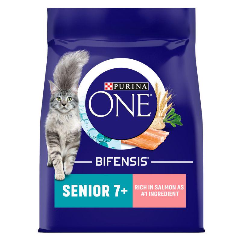 PURINA ONE Senior 7+ Salmon and Whole Grains Dry Cat Food