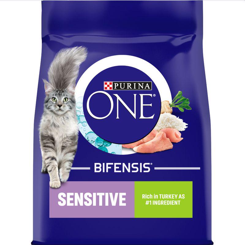 PURINA ONE Sensitive Turkey and Rice Dry Cat Food
