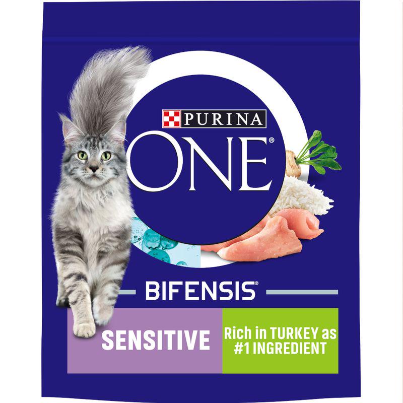 PURINA ONE Sensitive Turkey and Rice Dry Cat Food