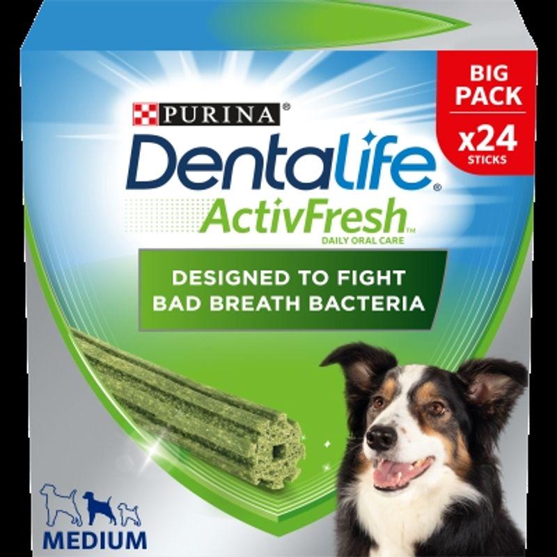 Purina Dentalife ActivFresh Daily Dental Care Snacks for Medium Breed Dogs