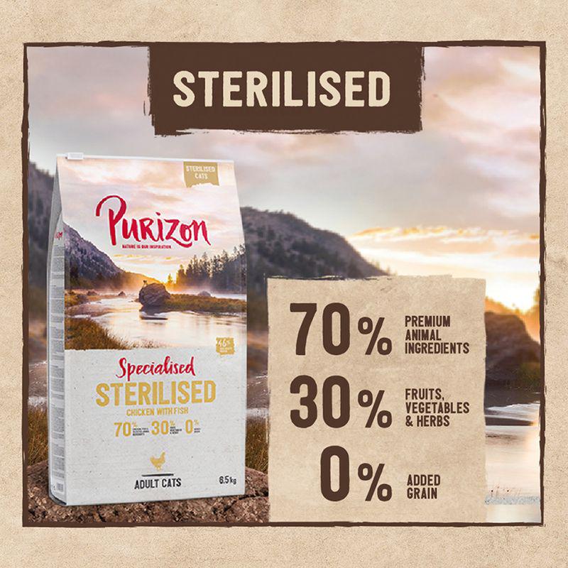 Purizon Adult Sterilised Grain-Free Chicken and Fish