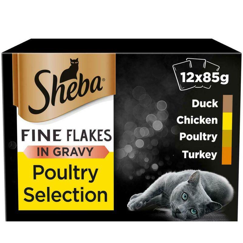 Sheba Pouches Fine Flakes Saver Pack 96 x 85g