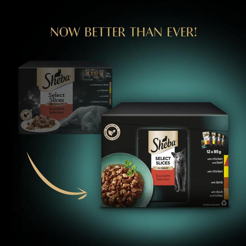 Sheba Pouches Select Slices 12 x 85g
Now Better than Ever