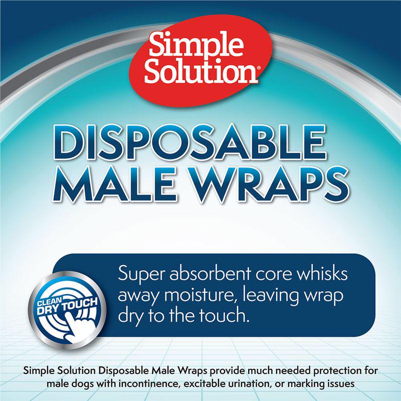 Simple Solution Disposable Diaper for Male Dogs