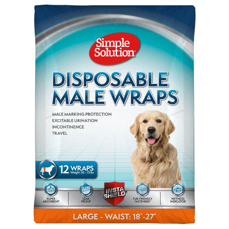 Simple Solution Disposable Diaper for Male Dogs