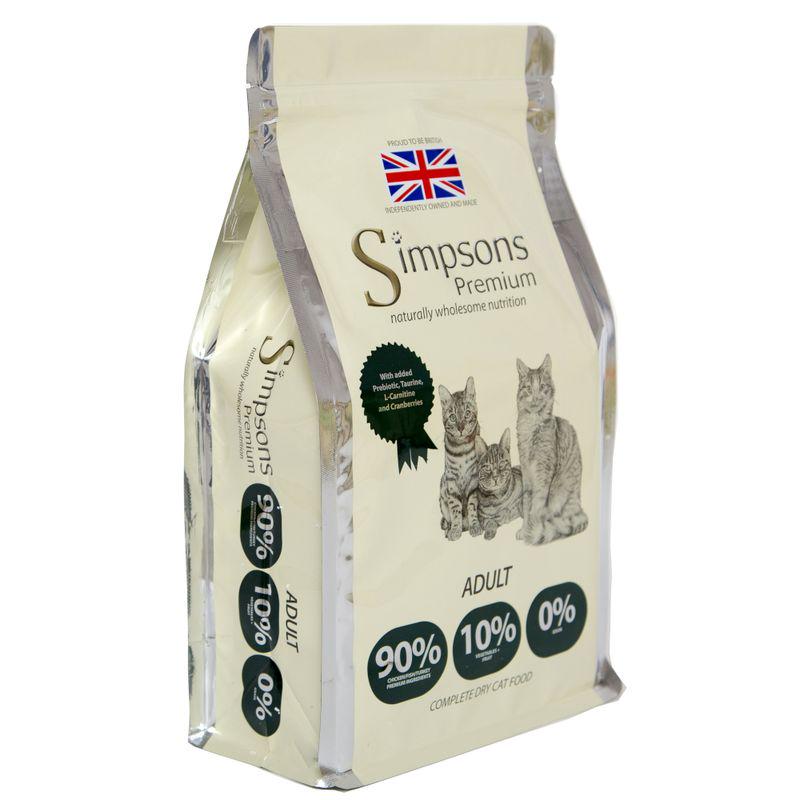 Simpsons Premium Adult Cat 90/10 Mixed Meat and Fish Dry Cat Food