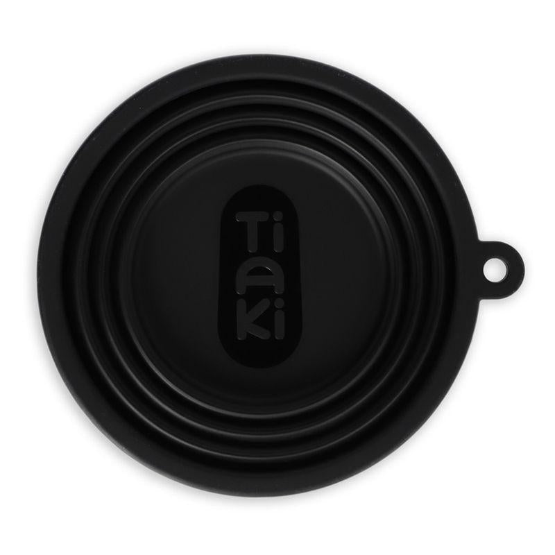 TIAKI Black Silicone Travel Bowl