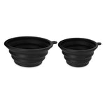 Load image into Gallery viewer, TIAKI Black Silicone Travel Bowl

