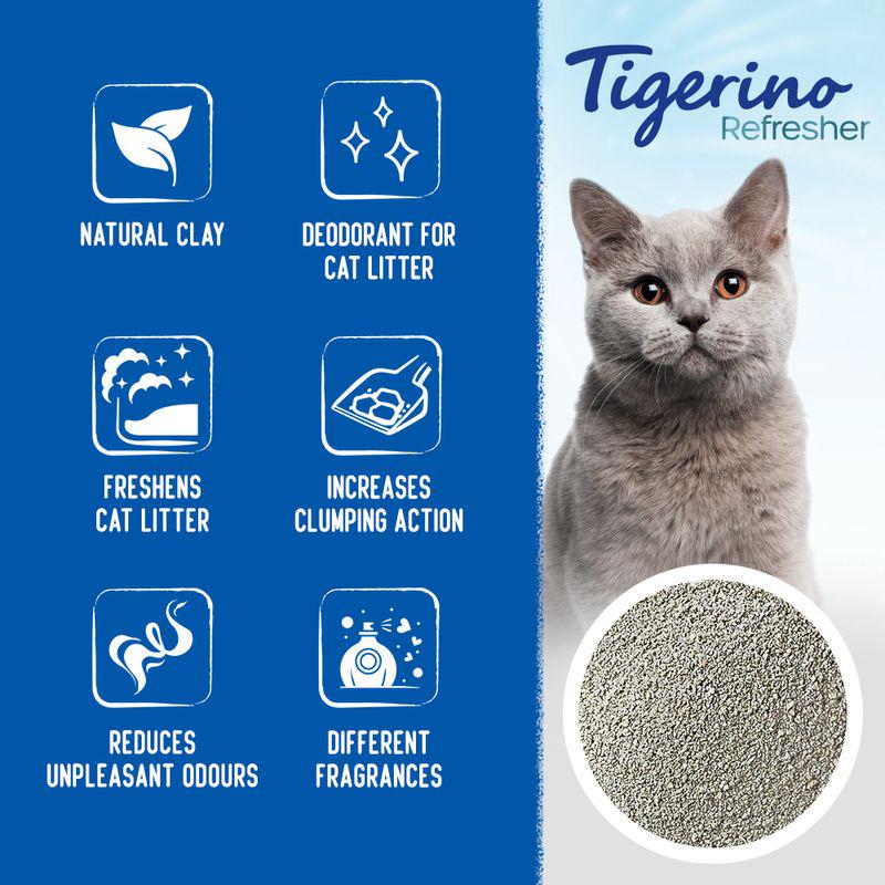 Tigerino Refresher Natural Clay Deodorant for Cat Litter