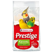 Bag of Versele-Laga Prestige Kristal bird food with images of birds on a white background