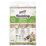 Load image into Gallery viewer, Package of bunny Bedding Linum with text and images of rabbits on a white background

