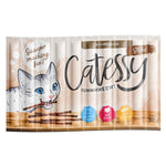 Load image into Gallery viewer, Catessy treats packaging with a cartoon cat and text on a white background
