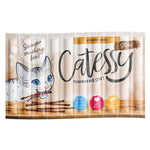 Load image into Gallery viewer, Catessy treats packaging with a cartoon cat and text on a white background
