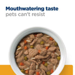 Load image into Gallery viewer, Bowl of pet food with text &#39;Mouthwatering taste pets can&#39;t resist&#39; on a white background
