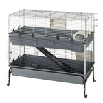 Load image into Gallery viewer, Pet cage with multiple levels on a white background
