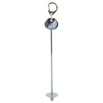 Load image into Gallery viewer, Metallic keychain with a long cylindrical bar and round ends on a white background

