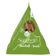 Green package of Sanabelle Hairball Snack on a white background