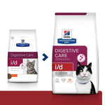 Load image into Gallery viewer, Two packages of Hills Prescription Diet i/d Digestive Care cat food on a white background
