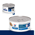 Load image into Gallery viewer, Two cans of Hills Prescription Diet z/d food for cats on a white background
