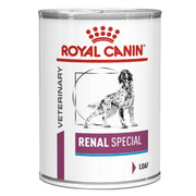 Royal Canin Veterinary Diet Renal Special can for dogs on a white background