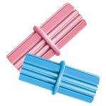 Load image into Gallery viewer, Pink and blue resistance bands on a white background
