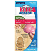 Kong Snacks packaging with a pink toy and dog treat on a white background