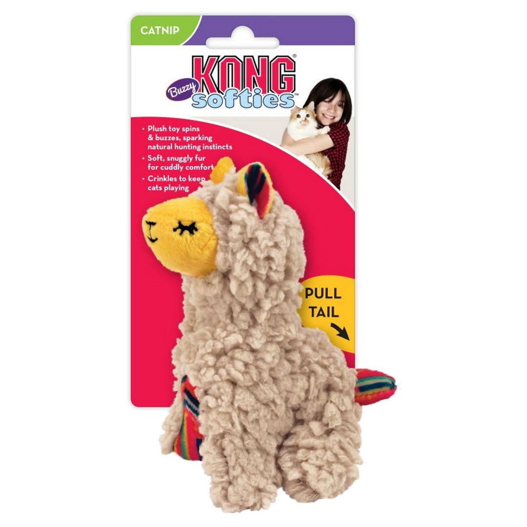 KONG Softies cat toy with packaging on a white background