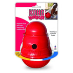 Load image into Gallery viewer, Red KONG Hobbler toy with packaging on a white background
