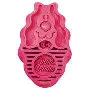 Pink dog toy with KONG logo on a white background