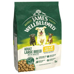 Load image into Gallery viewer, James Wellbeloved dog food package for adult large breed dogs on a white background
