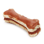 Load image into Gallery viewer, Dog chew treat shaped like a bone on a white background

