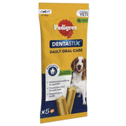 Pedigree Dentastix packaging for daily oral care on a white background