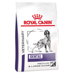 Load image into Gallery viewer, Royal Canin Veterinary Dental food for medium and large dogs on a white background
