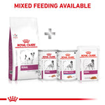 Load image into Gallery viewer, Royal Canin Renal pet food products on a white background with &#39;Mixed Feeding Available&#39; text.
