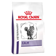 Royal Canin Veterinary Diet Calm cat food package on a white background