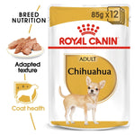 Load image into Gallery viewer, Royal Canin Chihuahua dog food package with text highlighting features.
