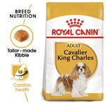 Load image into Gallery viewer, Royal Canin Cavalier King Charles dog food package with branding and product features.
