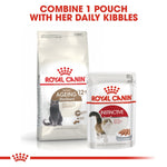 Load image into Gallery viewer, Two Royal Canin cat food packages on a white background with text.
