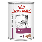 Royal Canin Veterinary Diet Renal can for dogs on a white background