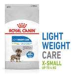 Load image into Gallery viewer, Royal Canin Light Weight Care X-Small dog food package on a white background

