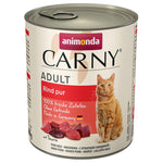 Load image into Gallery viewer, High-protein beef cat food cans for adult cats by Carny



