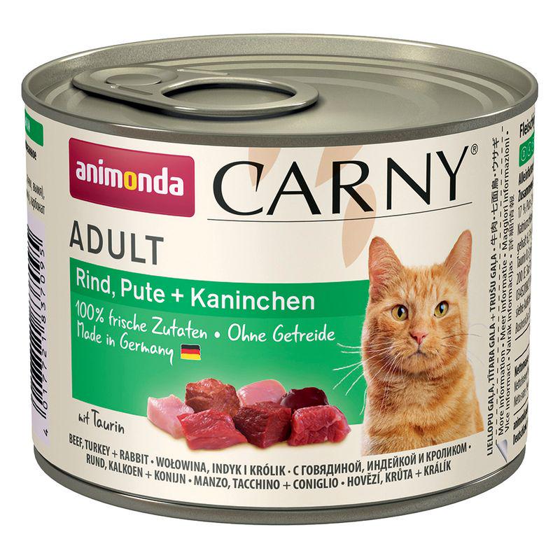 animonda Carny Adult Rind,Pute+ Kaninchen